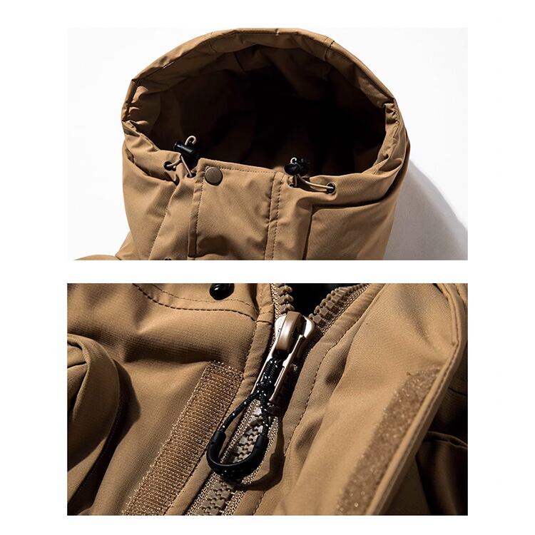 ★MOUNTAIN OUTDOOR FUNCTIONAL HOODED COTTON COAT　　　A0848