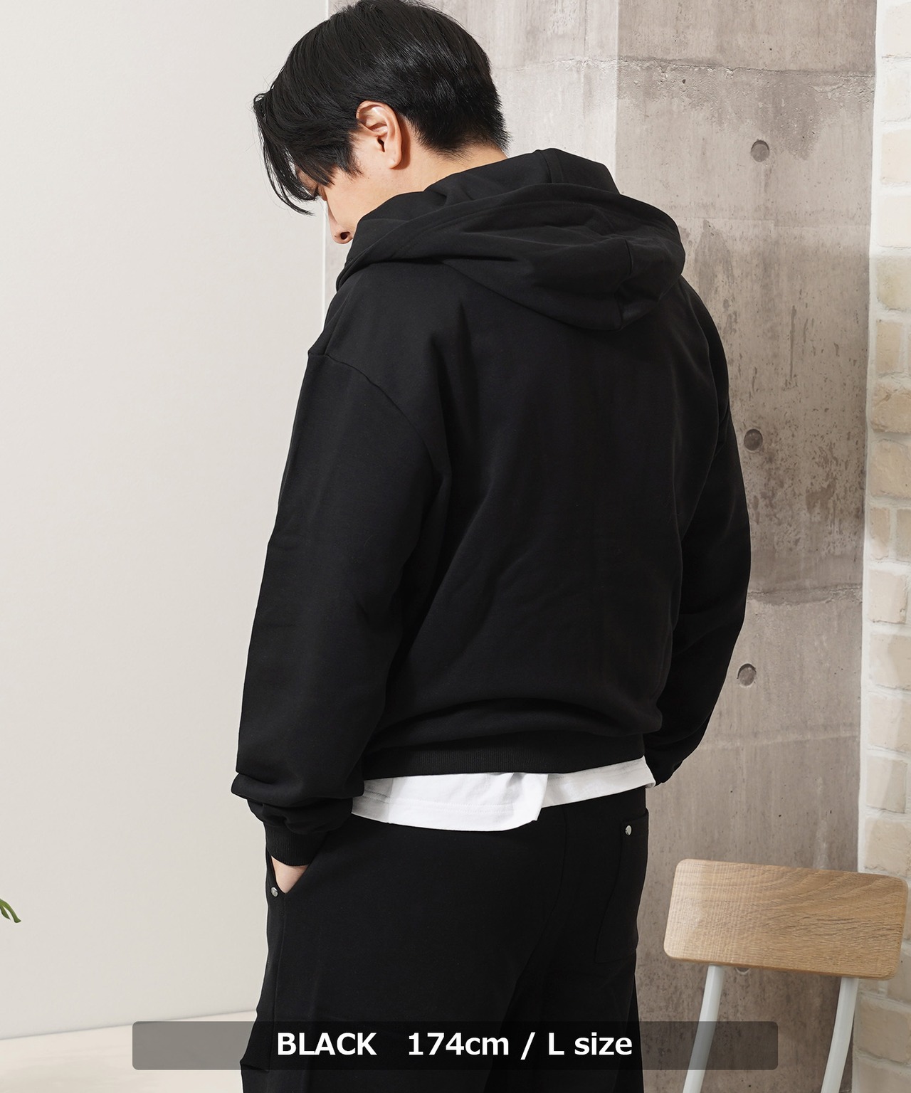 ◆【N.W.T】スタッズ ダブルジップパーカー / セットアップ対応◆nt-26001