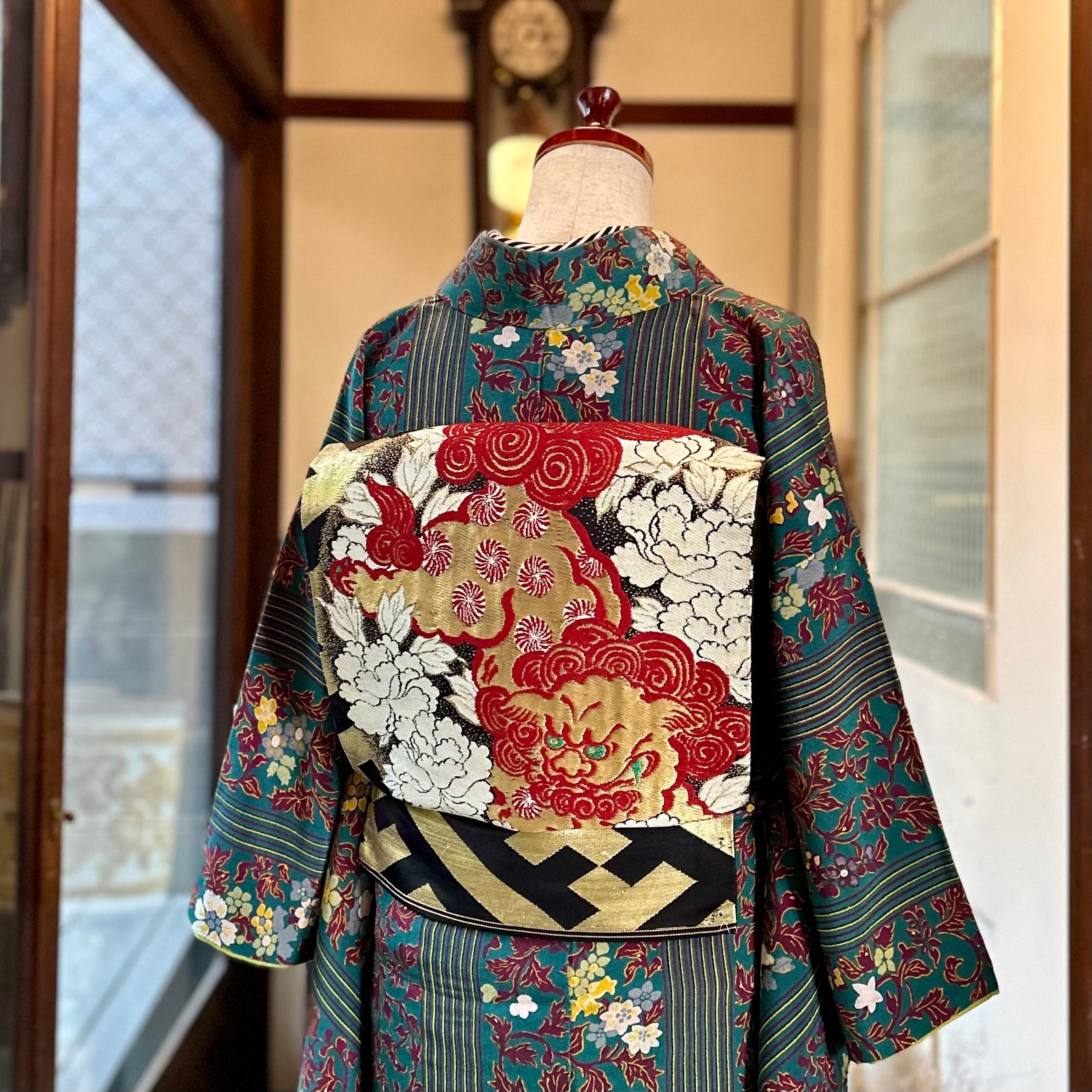 アンティーク柄袋帯 アンティーク帯 | kimono tento