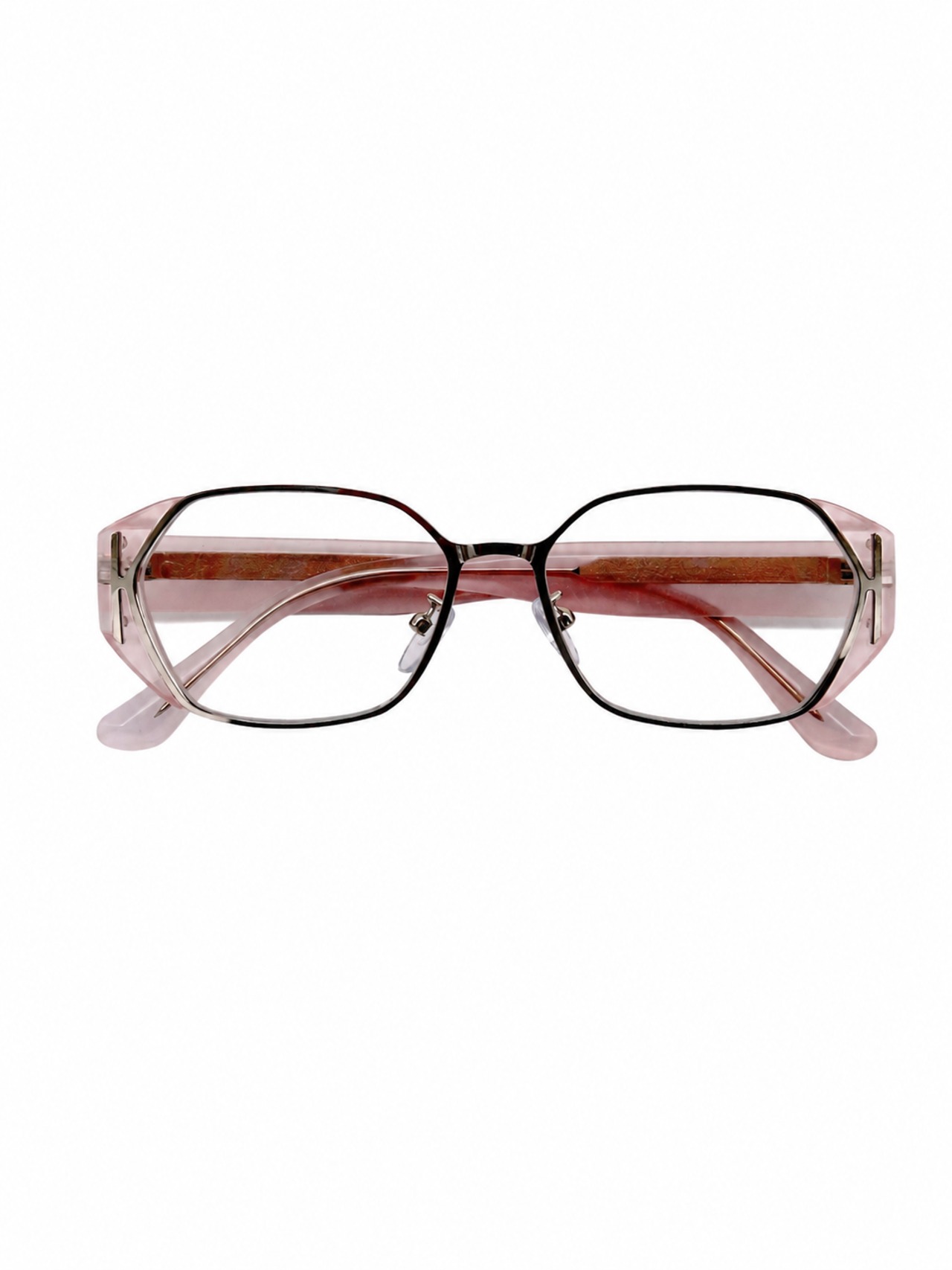 Glasses 023 Clear Memory (rose white)
