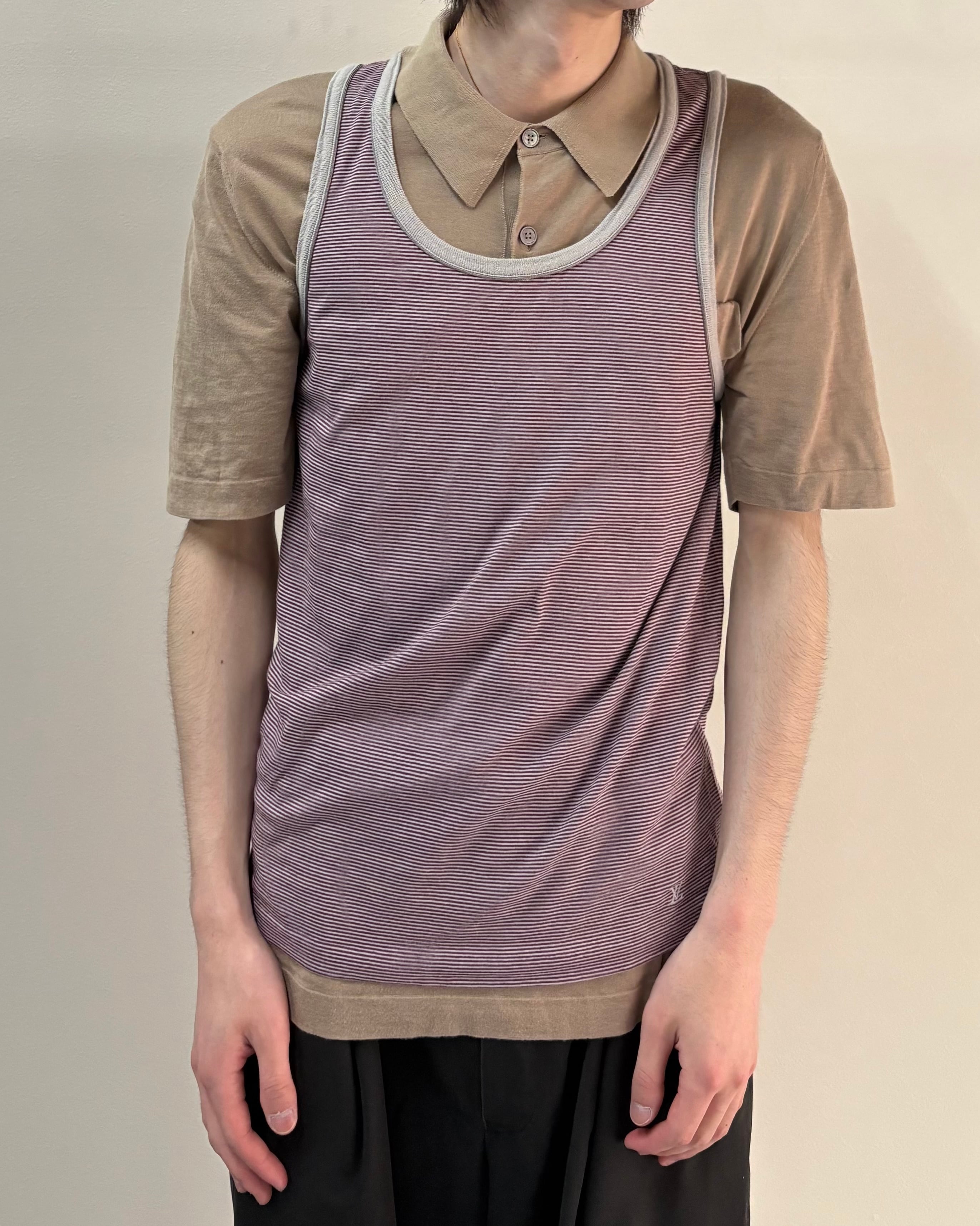 LOUIS VUITTON ボーダー　タンクトップ Louis Vuitton】border tank top | blendmarket