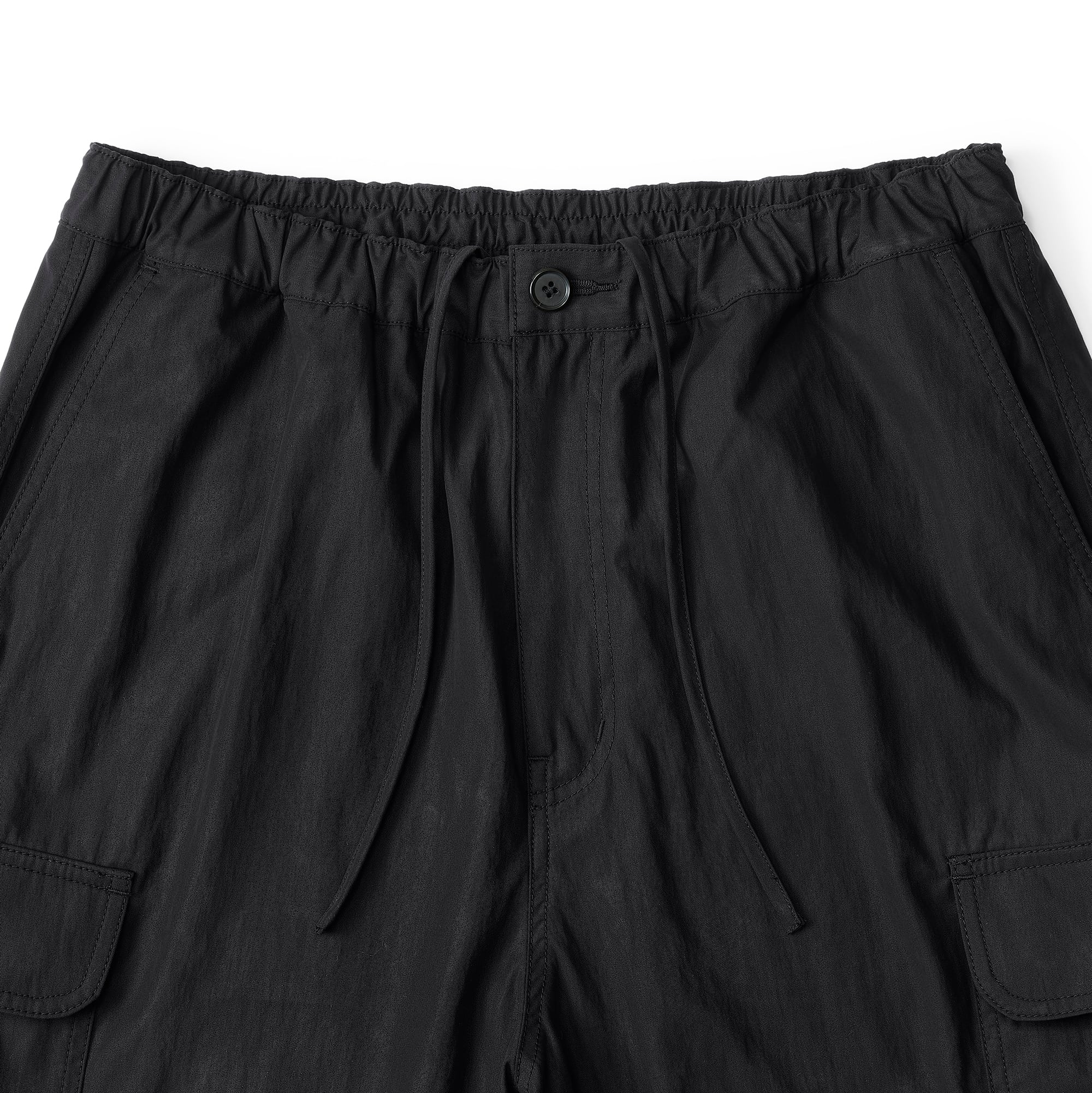 everyone cotton nylon cargo shorts (BLACK) | everyone