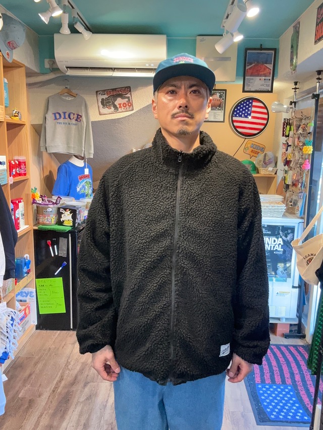 Wheel Patch Reversible Boa Jacket