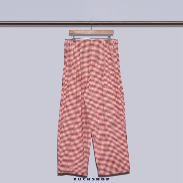 TUCKED TROUSERS（ORANGE）