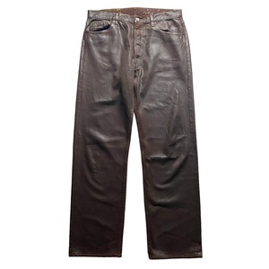 LEVI’S 501 brown coating denim pants made in USA (W34 L36)