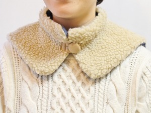 SheepBoa Attached collar c/#kinari