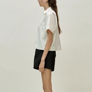 Open Collar Short Sleeve Shirt  T4620
