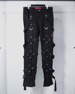 【Caka BLACK】“TRIPP NYC” Belt Gimmick Vintage Bondage Pants