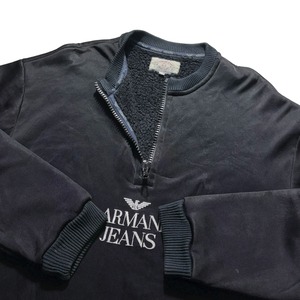 vintage ARMANI JEANS black boa lining pullover