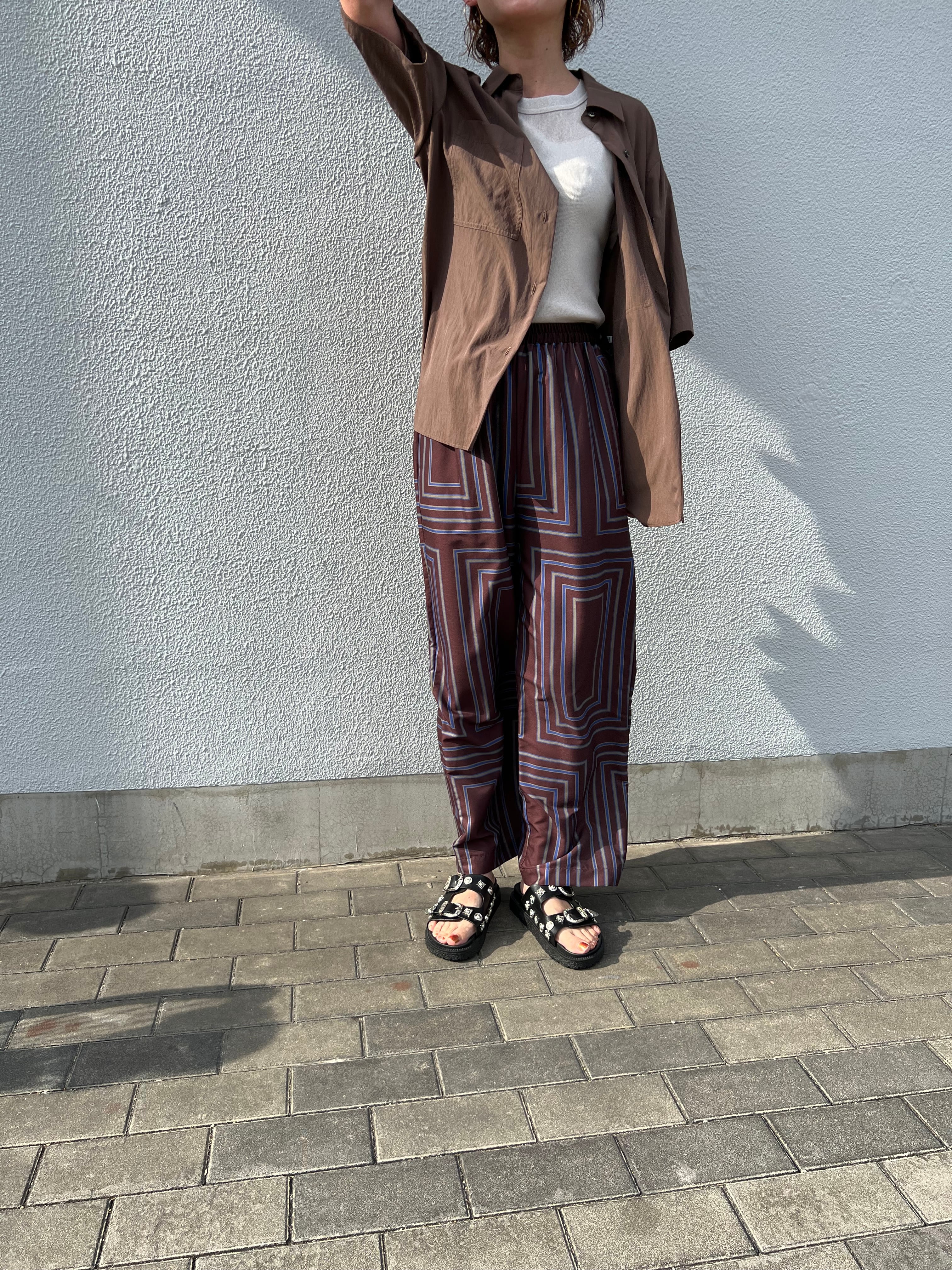 【cafune】セットアップ可 ハーフスリーブシャツ 535923