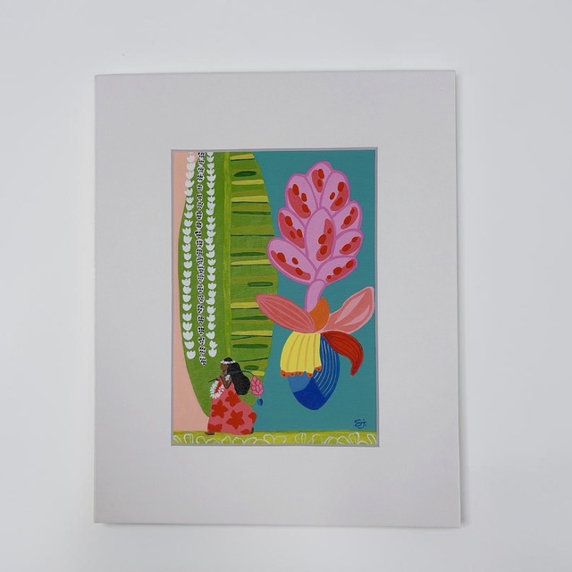 8×10インチ アート Banana Queen / Suzanne Jennerich ハワイ