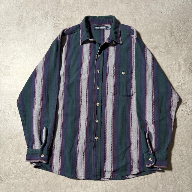 1980s~1990s "VAN HEUSEN" Flannel Shirt