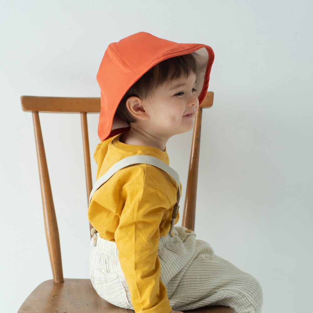 チューリップハット【オレンジ】48cm 全10色 推奨年齢1歳〜5歳 | Ha10