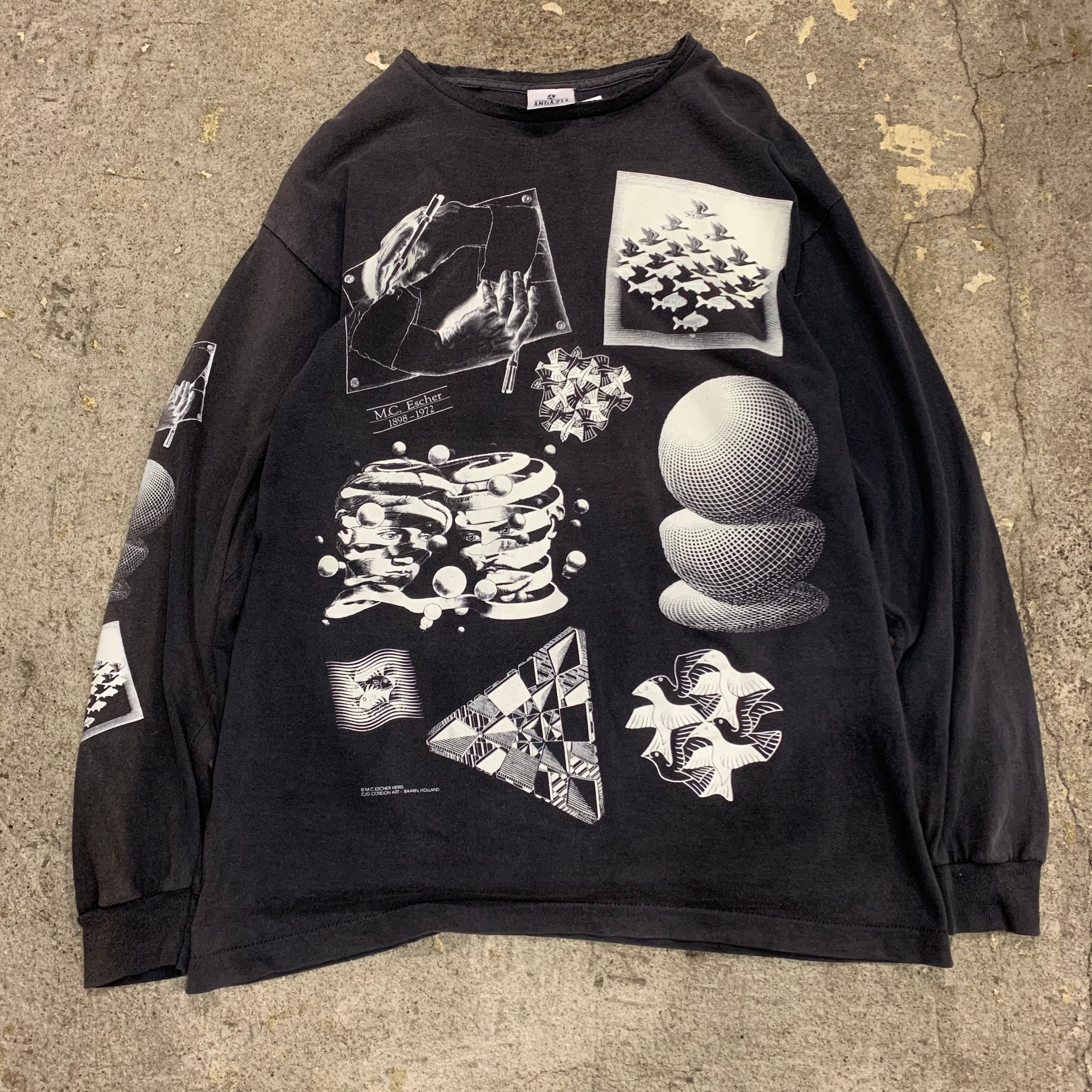 90s M.C. Escher L/S T-shirt | What