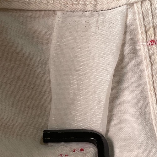 80s 星タグ USA製 ホワイト ダブルニー Carhartt pants 詳細写真10