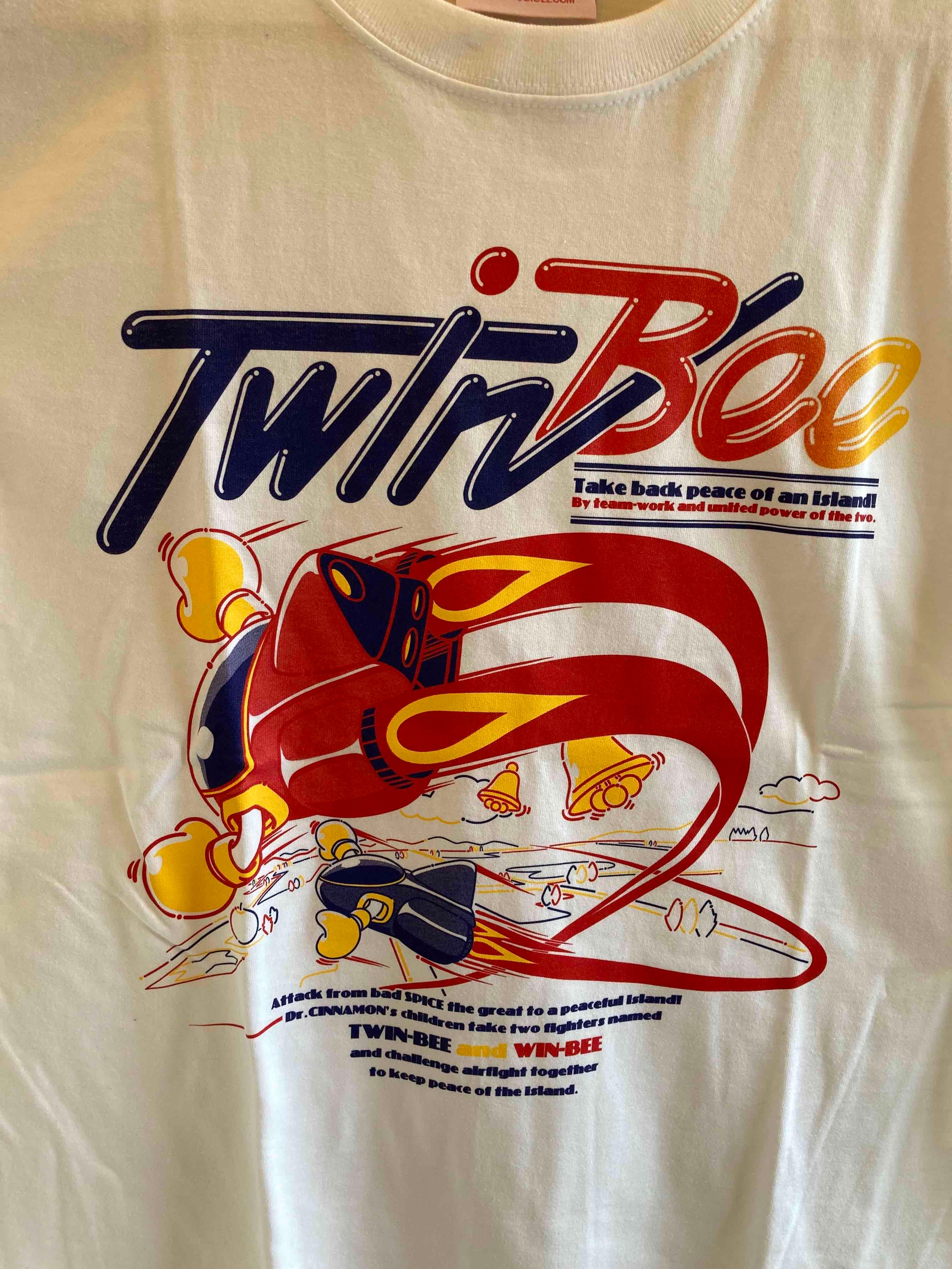 TwinBee フルカラーTシャツ（ブラック・ホワイト）　/ VIDEO GAME TOKYO