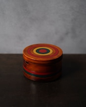 七味入　漆器　独楽塗　/　香川