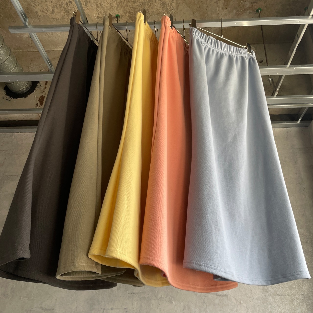unbalance hem design SETUP／yellow