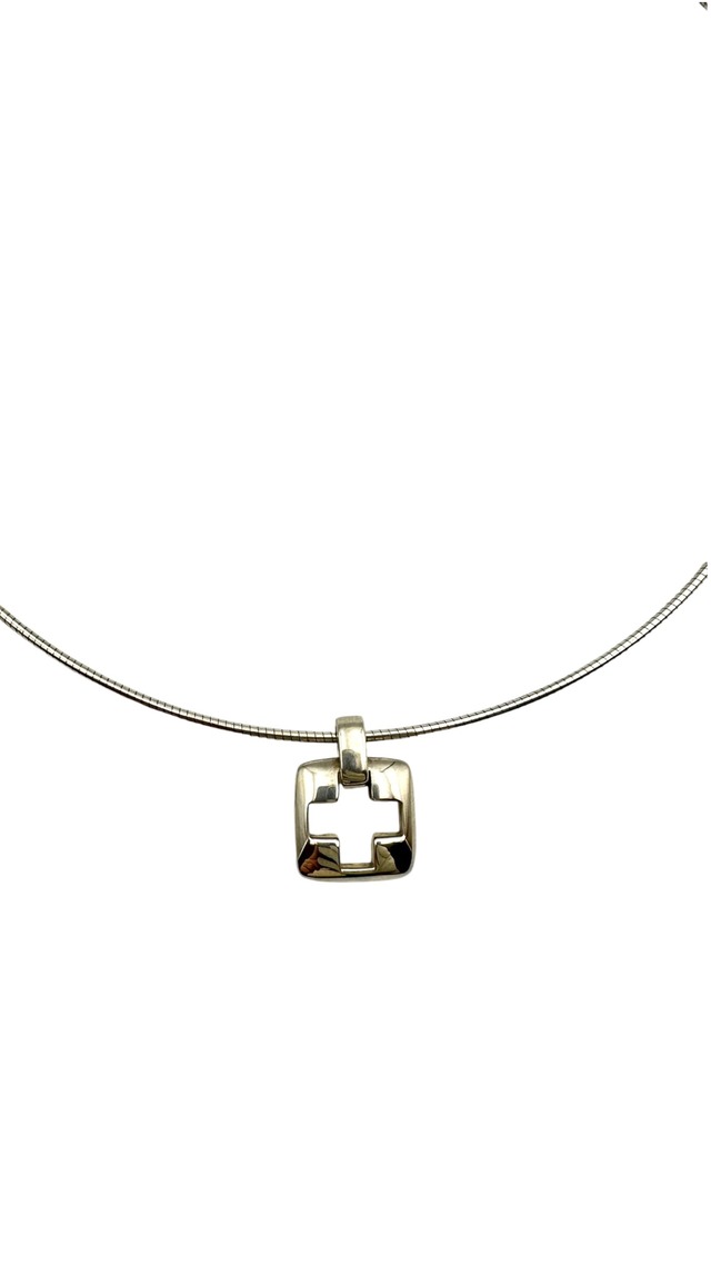 TIFFANY & Co. ティファニー カットアウト クロス ワイヤーネックレス チョーカー 30298-202606