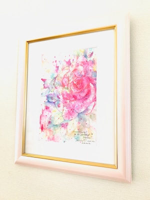 ◯ Rose blooming in the sparkling rainbow...