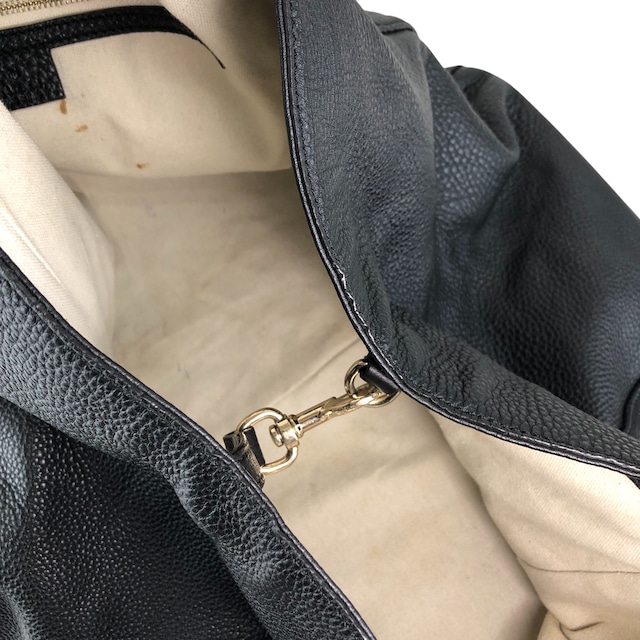 GUCCI グッチ ソーホー ショルダーバッグ ブラック タッセル レザー ホーボーバッグ vintage ヴィンテージ オールド p2pw3n