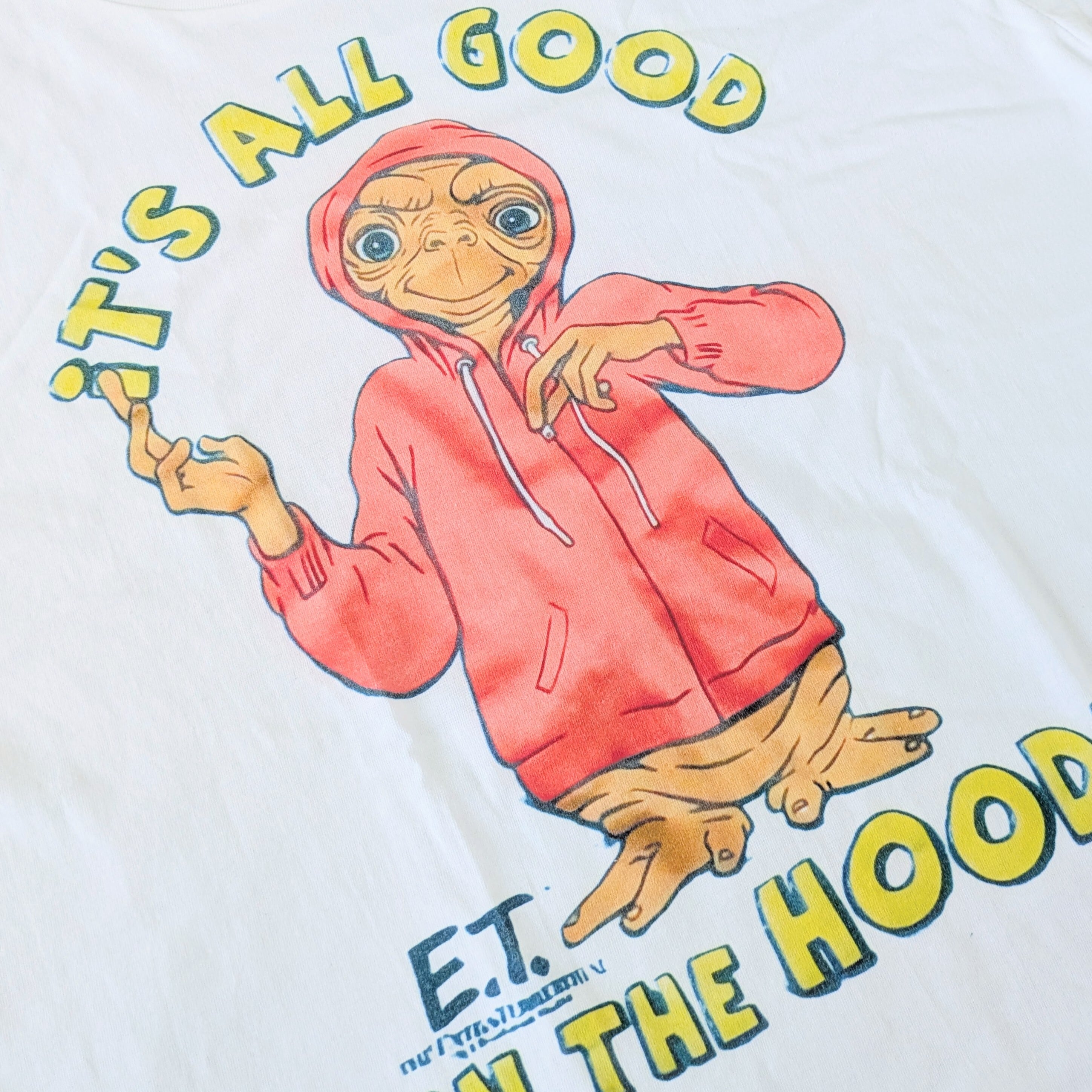 再入荷!【 E.T. / イーティー】 『It's all good in the HOOD! 』Tee / 映画Tシャツ / 80'MOVIE / Tシャツ〚アメリカン雑貨 アメトイ〛