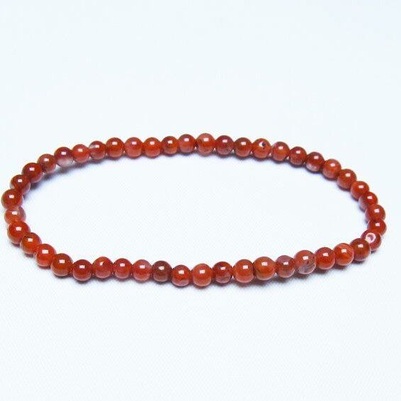 ナンホーンアゲート ブレスレット 4mm アゲート ブレス 一点物 メール便可 [M便 1/10] 111-47451