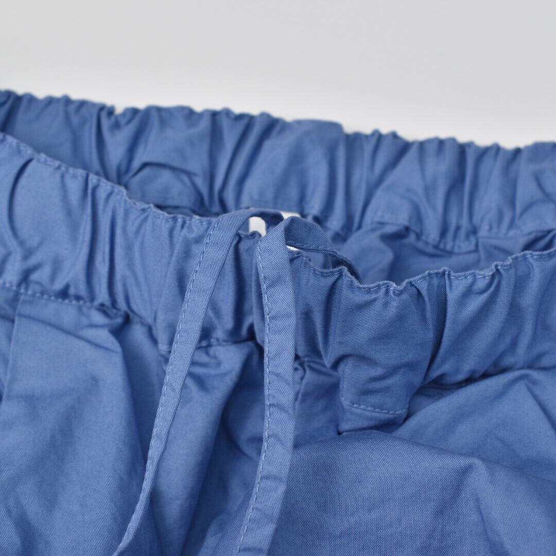 prit プリット ワンタックテーパードパンツ・ダスティーブルー