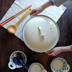 IH 土鍋 9号 直火兼用 STYLE 土鍋 BULE LINE 4～5人用 陶板付き おしゃれ 萬古焼 日本製