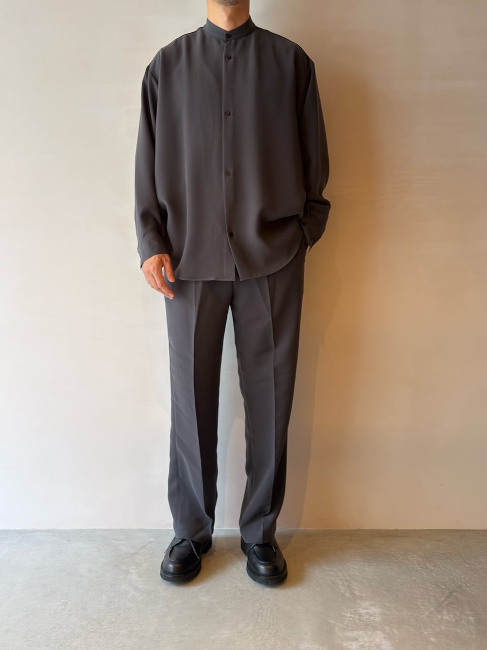 N.HOOLYWOOD BAND COLLAR SHIRT 2252-SH30-095 | HUMAN and THINGS