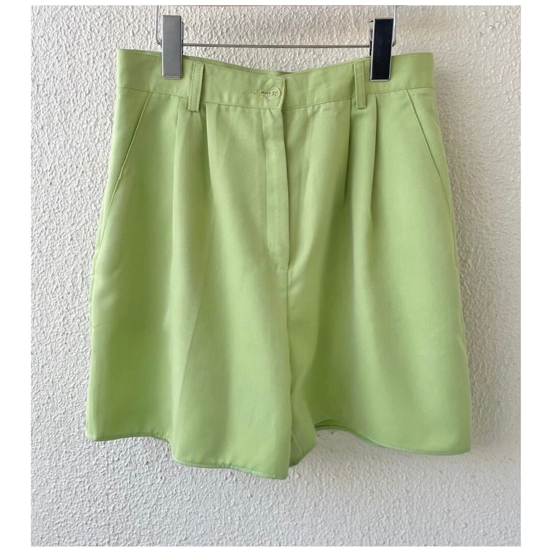 フランス買付 ヴィンテージ ハーフパンツ ショートパンツ タック