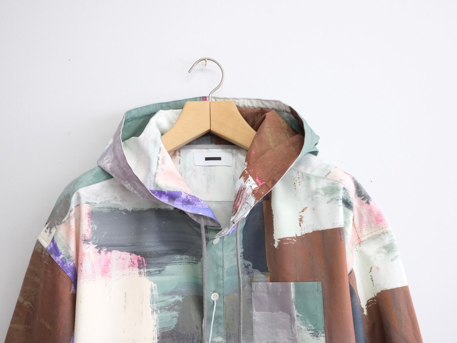 REVERBERATE” HOODY SHIRT - PATTERN LIGHT” | Lapel online store