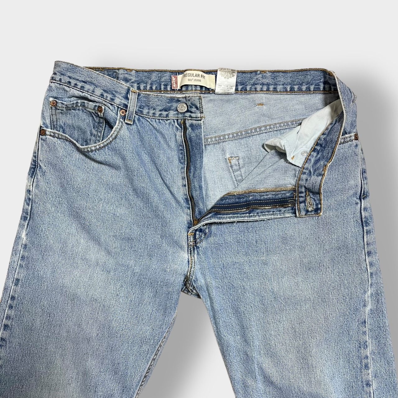 LEVI'S 505 メキシコ製 デニム ジーンズ ジーパン W38 L34 ビッグサイズ レギュラー テーパード 色落ち リーバイス US古着