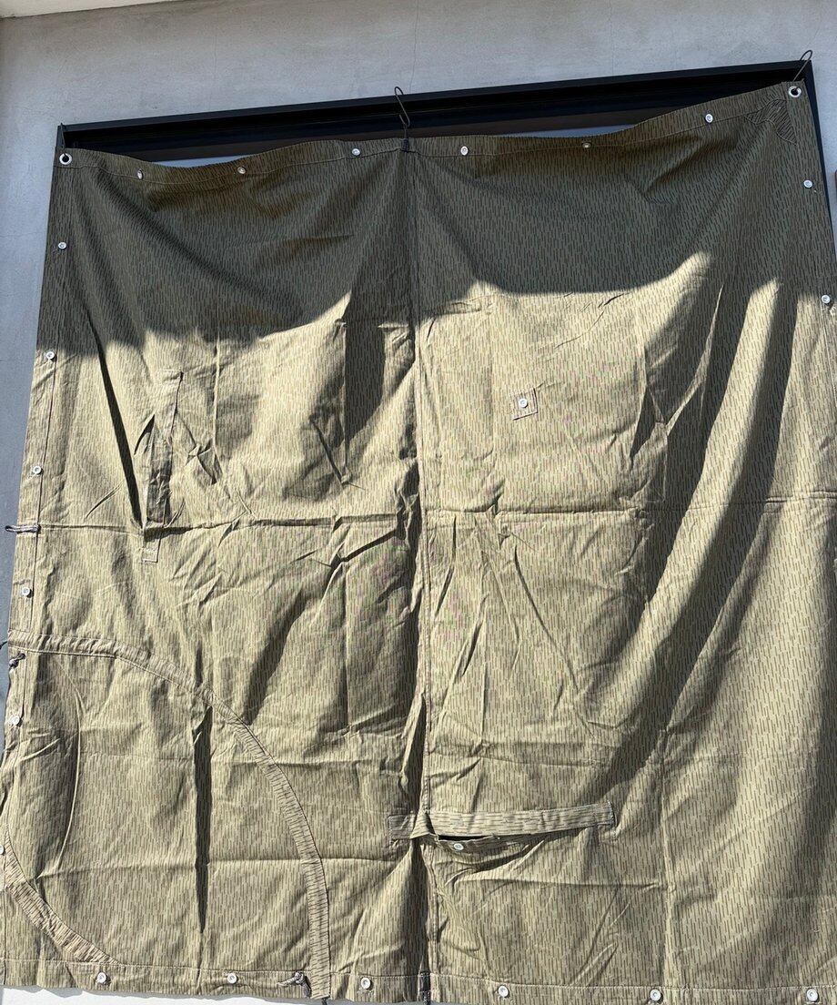 軍幕』貴重東ドイツ軍幕 レインドロップカモ 1枚バラ売り