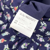 URBAN RESEARCH アーバンリサーチ 花柄 総柄 ノースリーブ ワンピース ドレス F /ネイビー/日本製