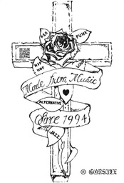 GODSIZE 2024 Made from Music ROSE STICKER / ゴッドサイズ 2024 メイドフロムミュージック ローズステッカー