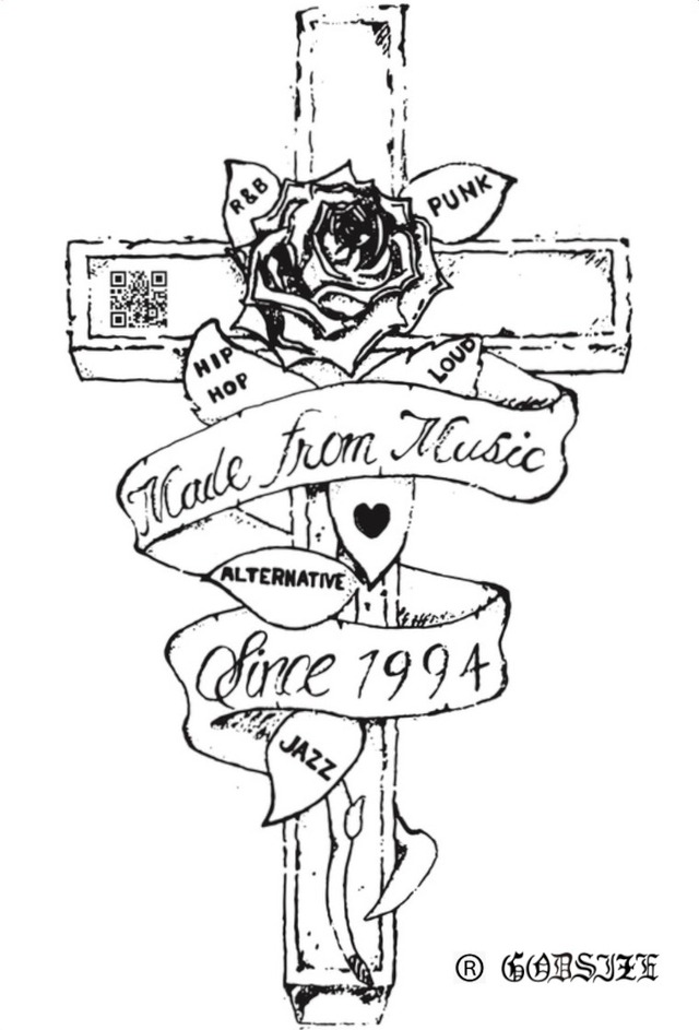 GODSIZE 2024 Made from Music ROSE STICKER / ゴッドサイズ 2024 メイドフロムミュージック ローズステッカー