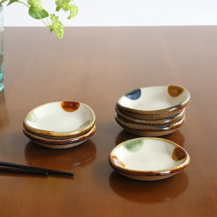 やちむん　豆皿 やちむん風器 美濃焼き 豆皿 | tukitohana