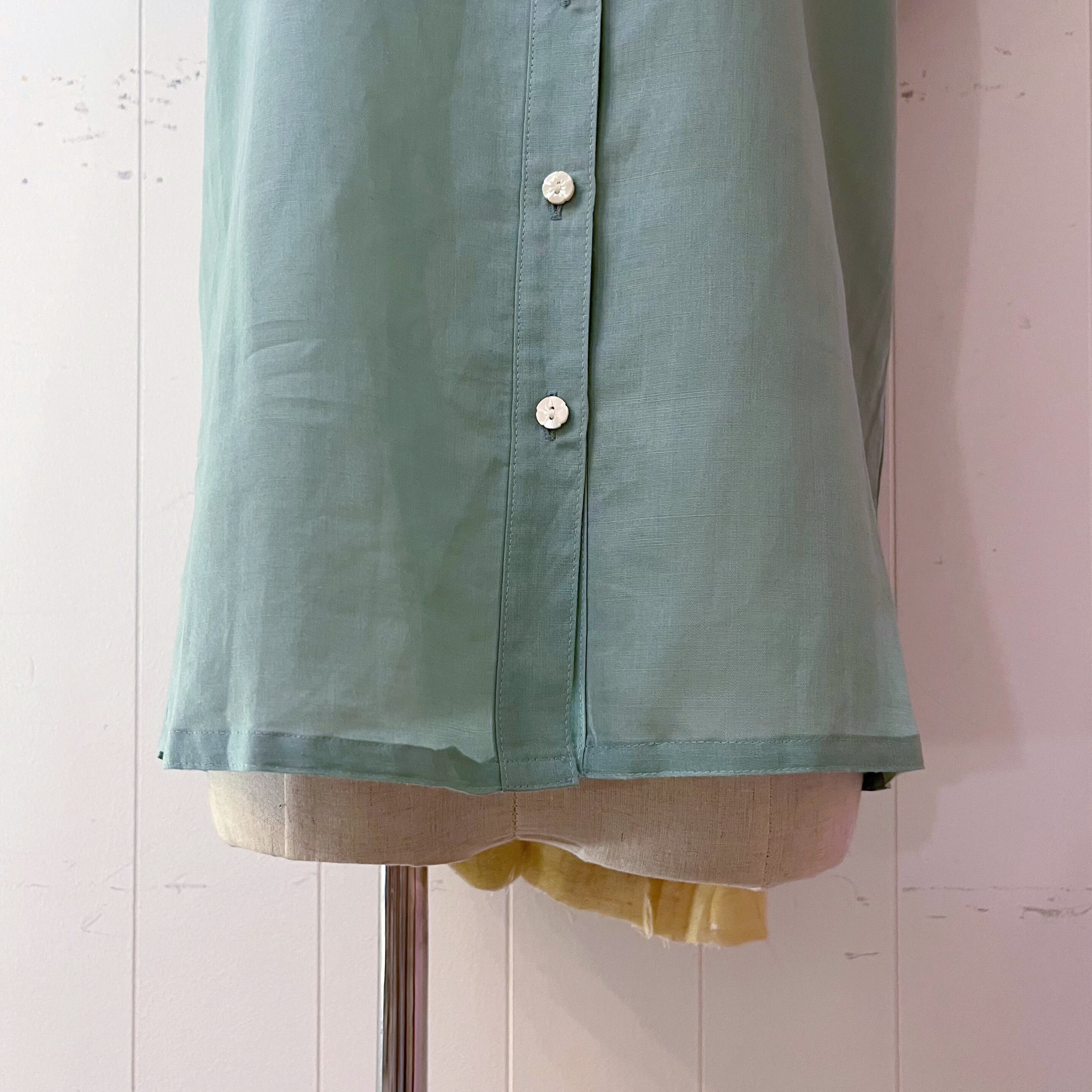 fruits embroidery scallop blouse