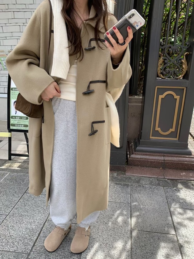 (予約) pretty young thing / Color toggle handmade coat 3color