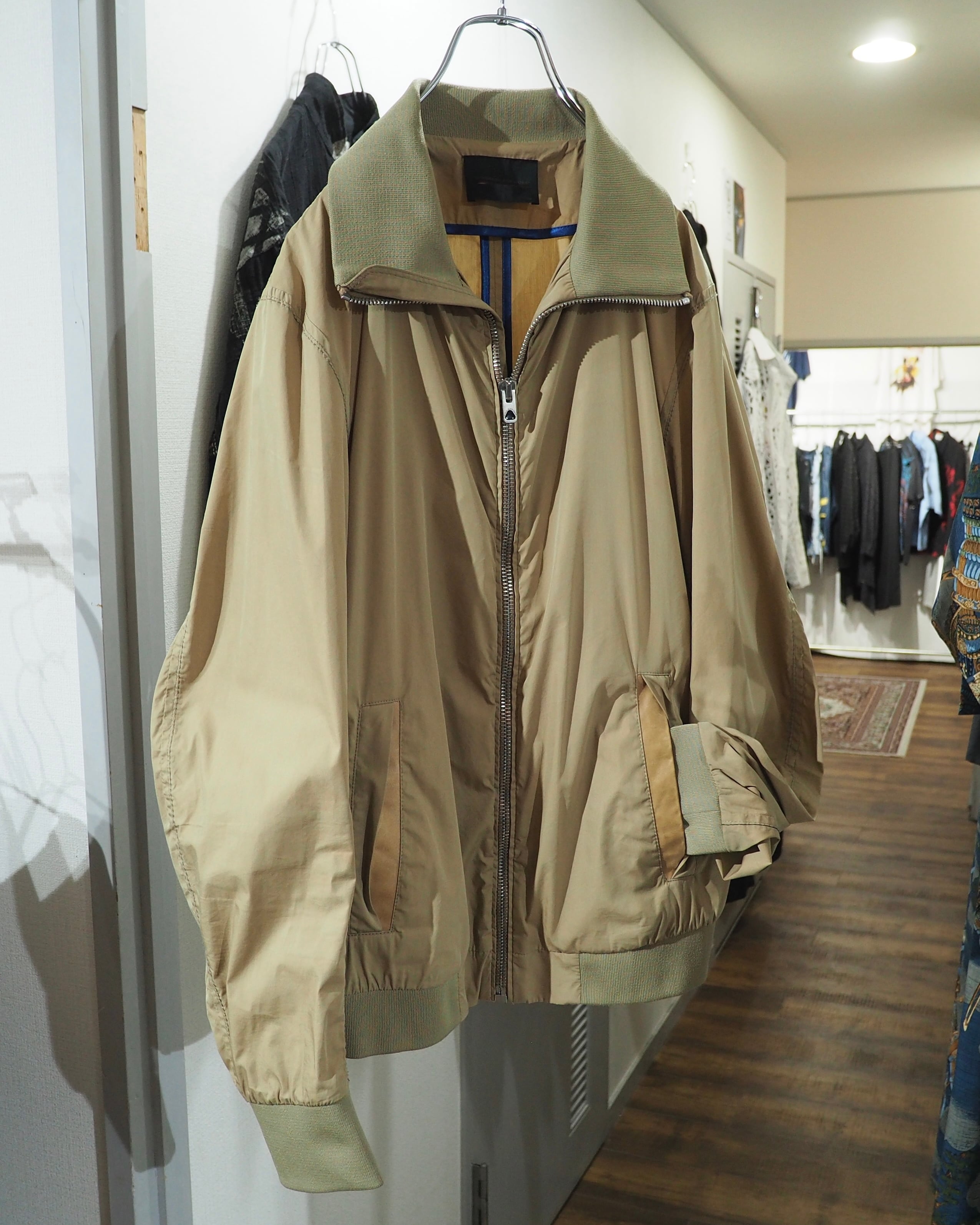 " DIESEL BLACK GOLD " Different materials Switching High neck Track jacket (Made in Italy)