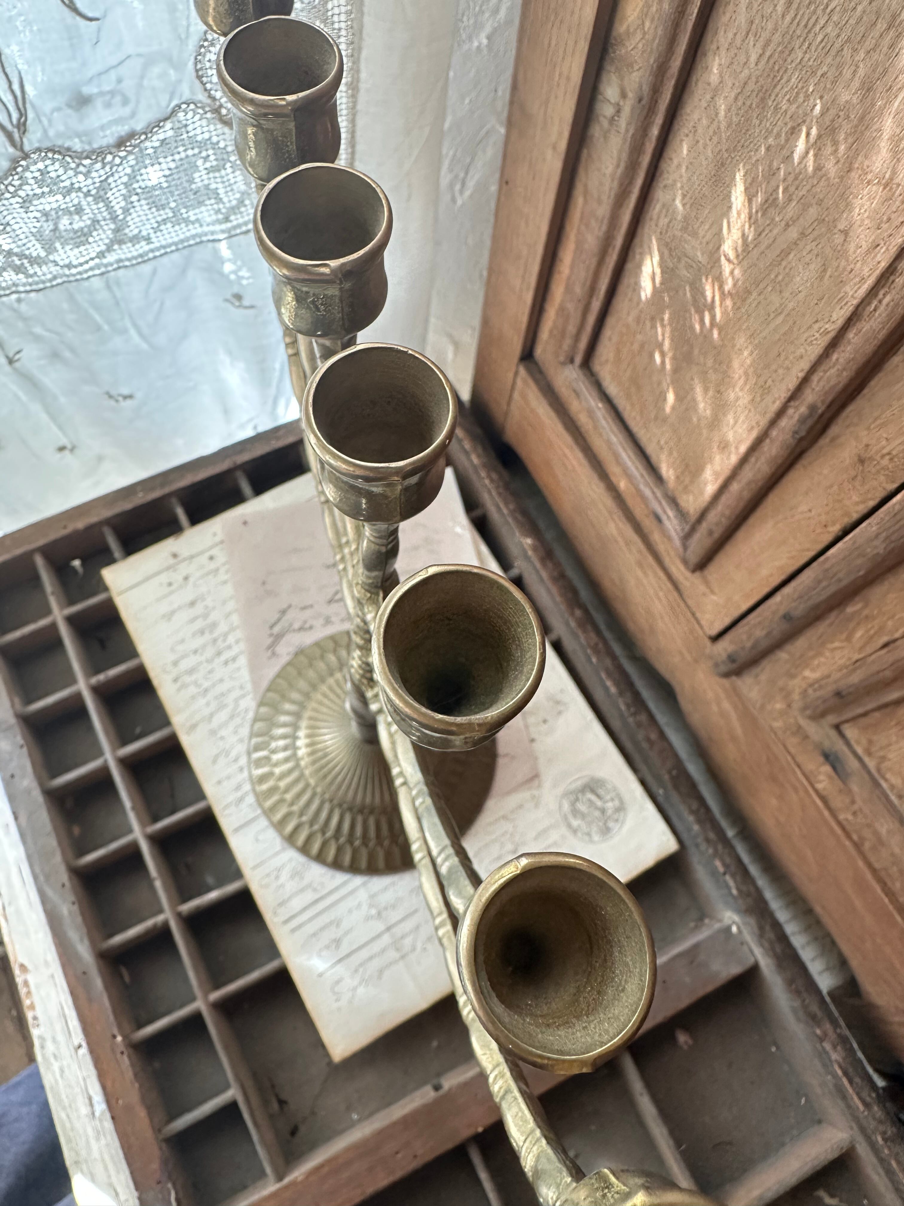 7灯メノーラーキャンドルホルダー 燭台 | Brocante de La Cocotte