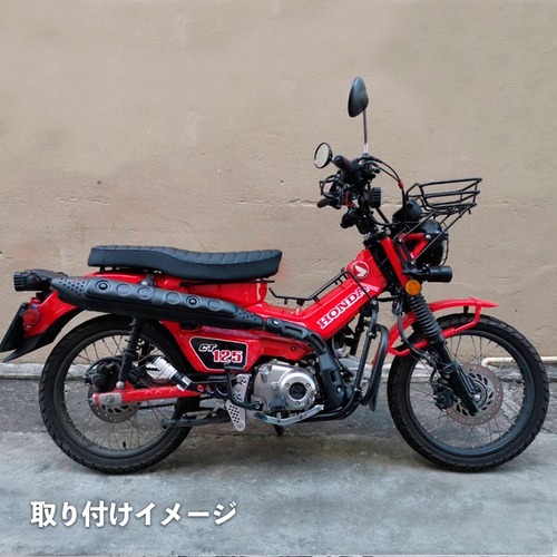 ハンターカブ CT125用 タックロールダブルシート（パイピングブラック）