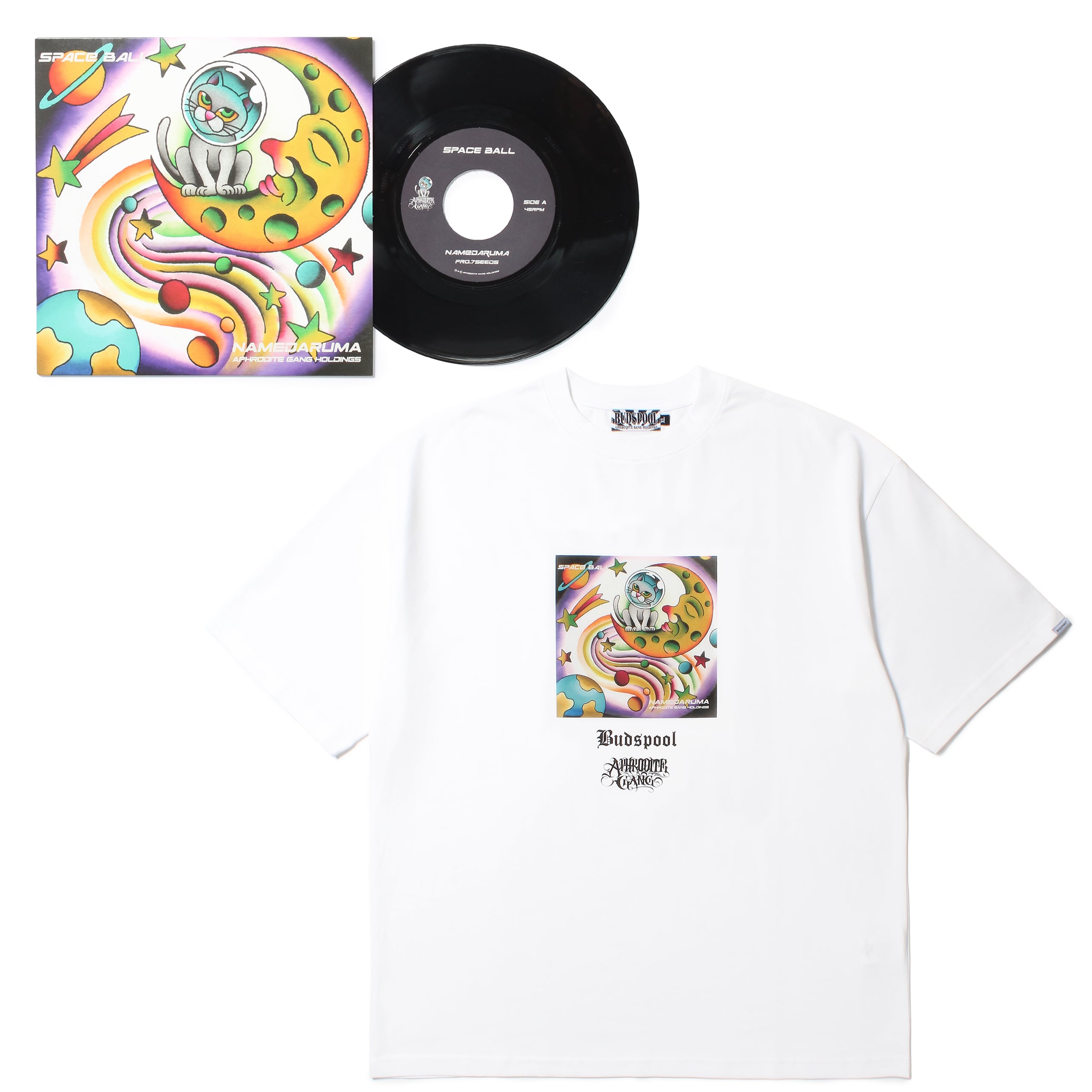 舐達麻 SPEACE BALL 7inch+Tshirt XL SPACE BALL - 7inch RECORD - / 舐達麻 & S/S TEE (TYPE-1