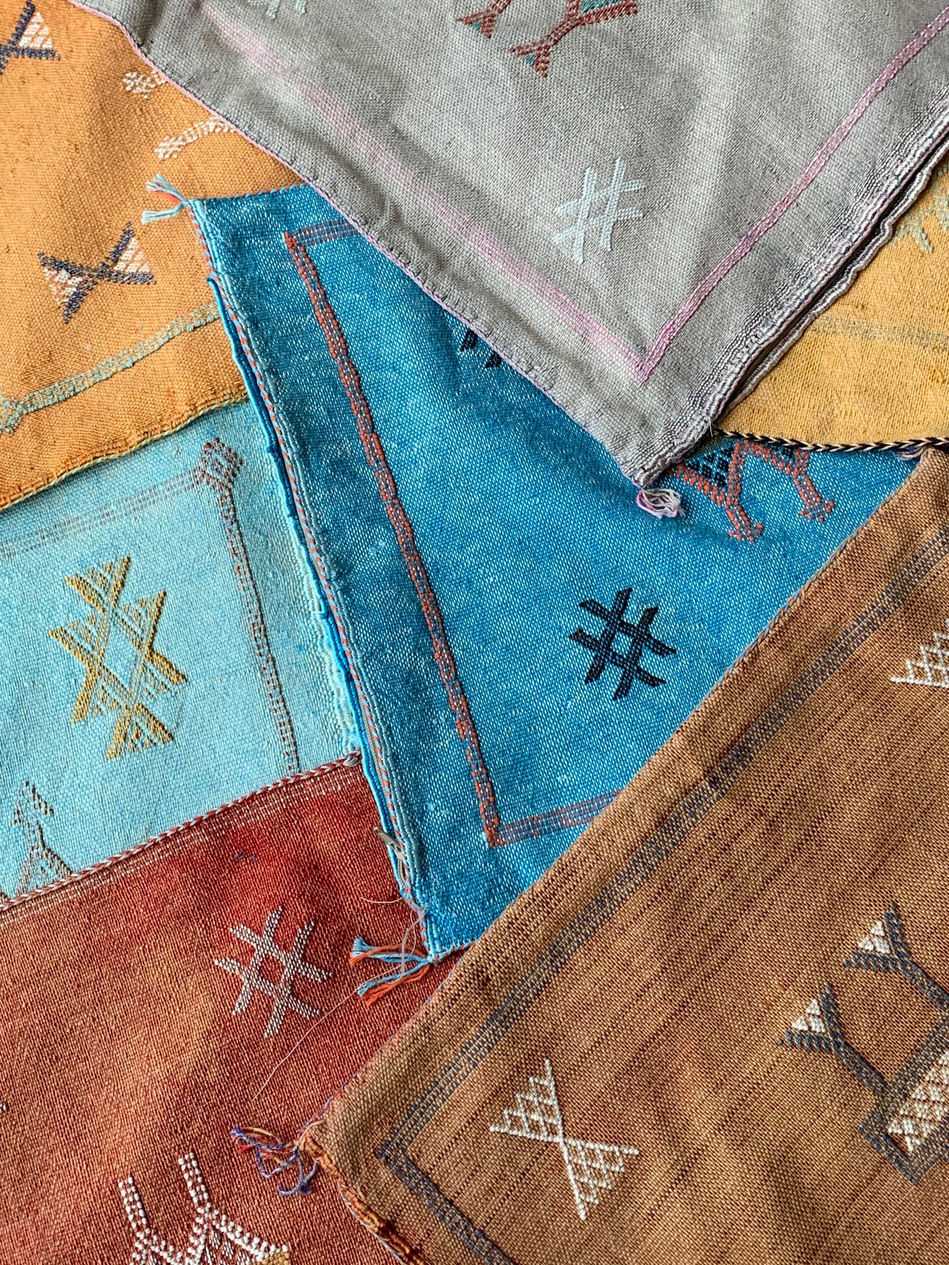 モロッコサブラクッションカバーB(やまぶき)