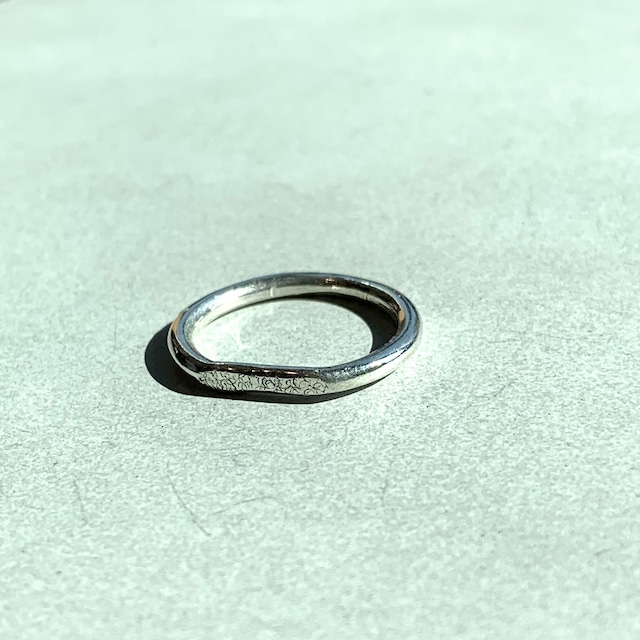 〈Silver925〉signet ring / 2mm