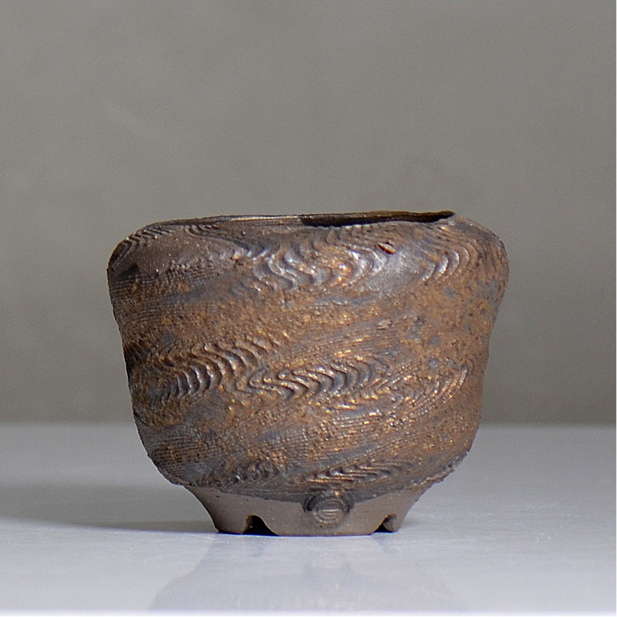 陶房KIBI / 金泥 / tk2_kd04_s / 約 φ11.5cm / 植木鉢