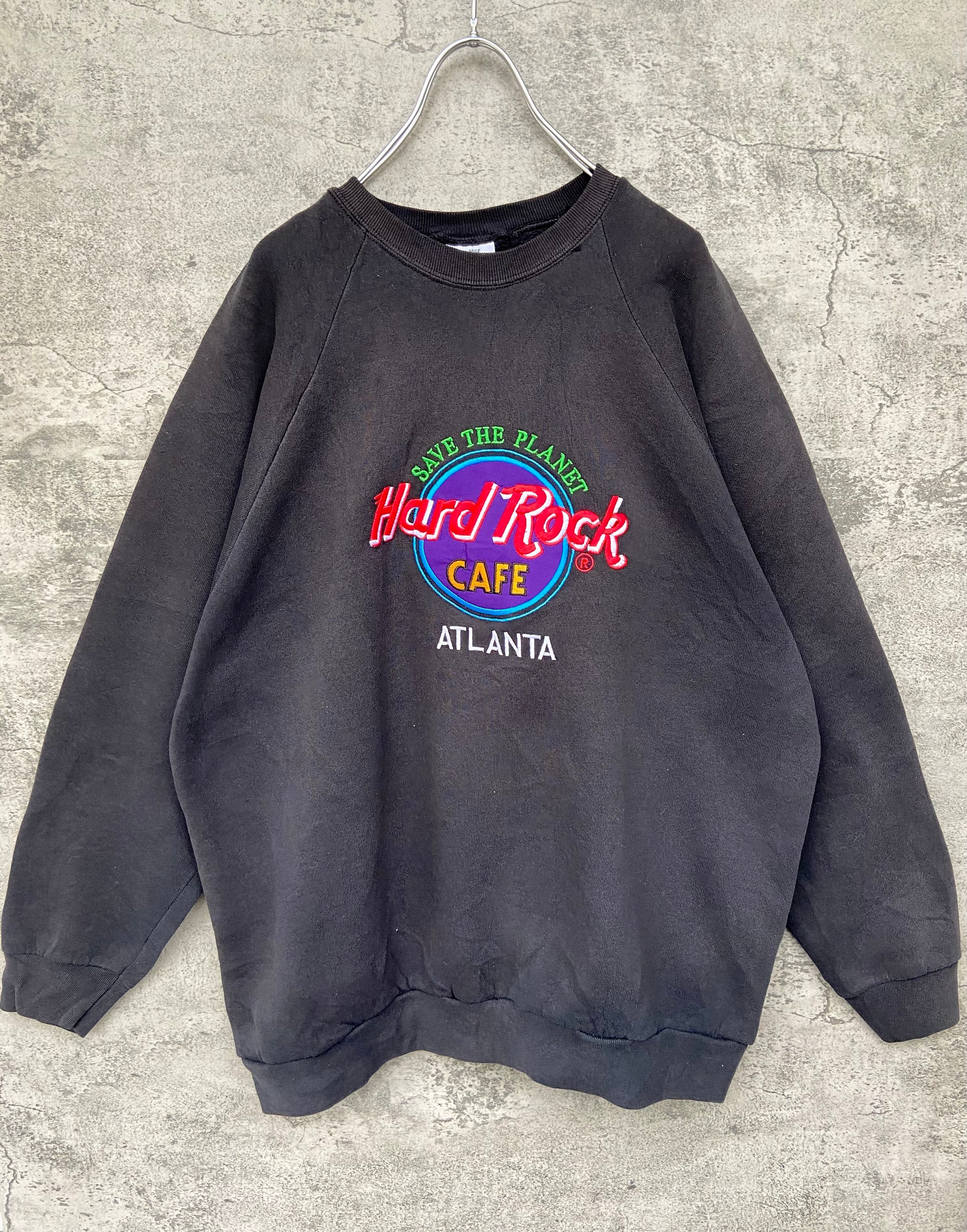 【希少☆USA製90s】ハードロックカフェ刺繍スウェットトレーナー メンズ2XL