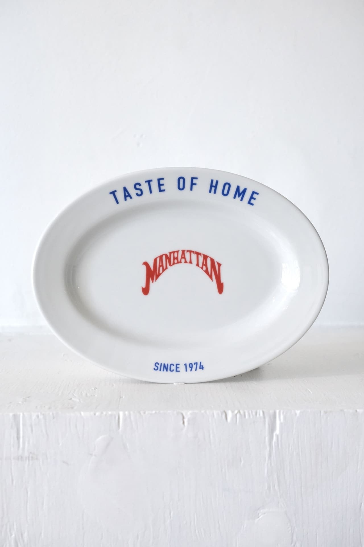 MANHATTAN Oval Plate White