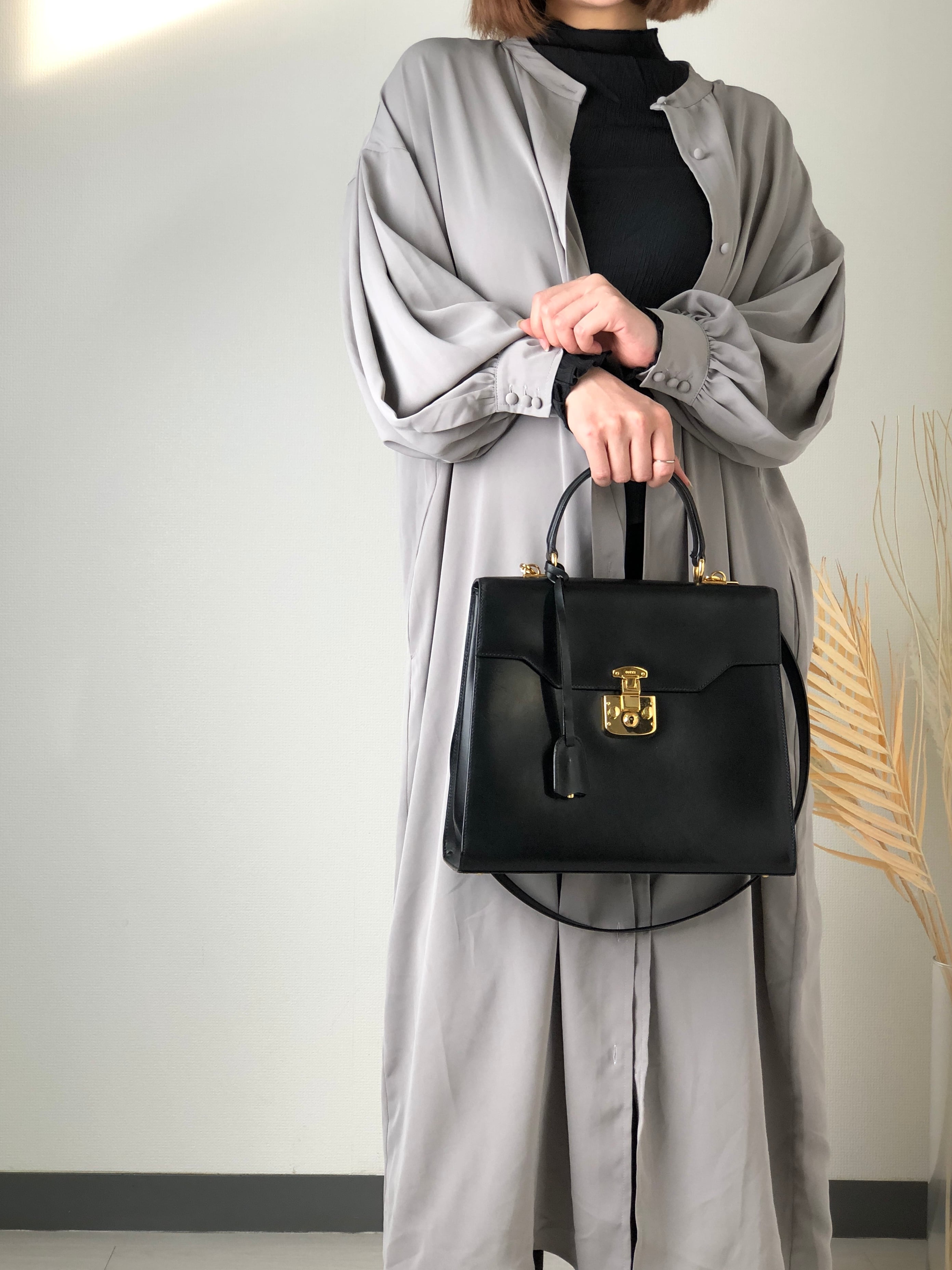 日本直送 名牌中古包 】GUCCI グッチ レディロック レザー 2way 